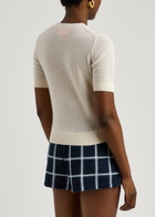 Guest In Residence Knitted Cashmere T-shirt Cream