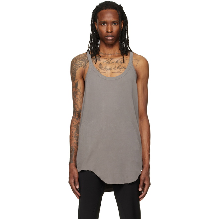 Photo: Rick Owens Gray Tower Pony Tank Top
