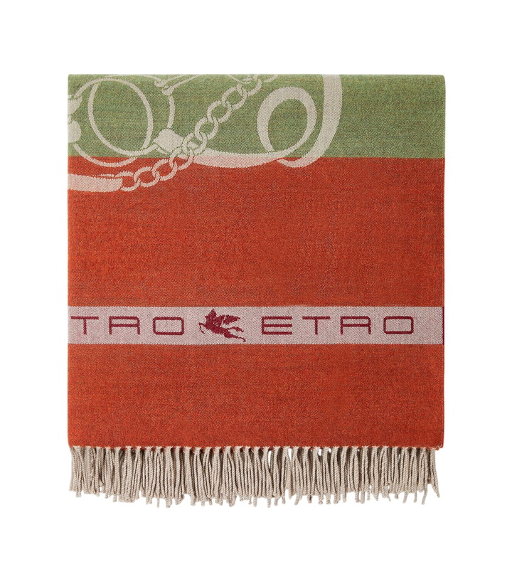Photo: Etro Fringe-trimmed wool jacquard throw
