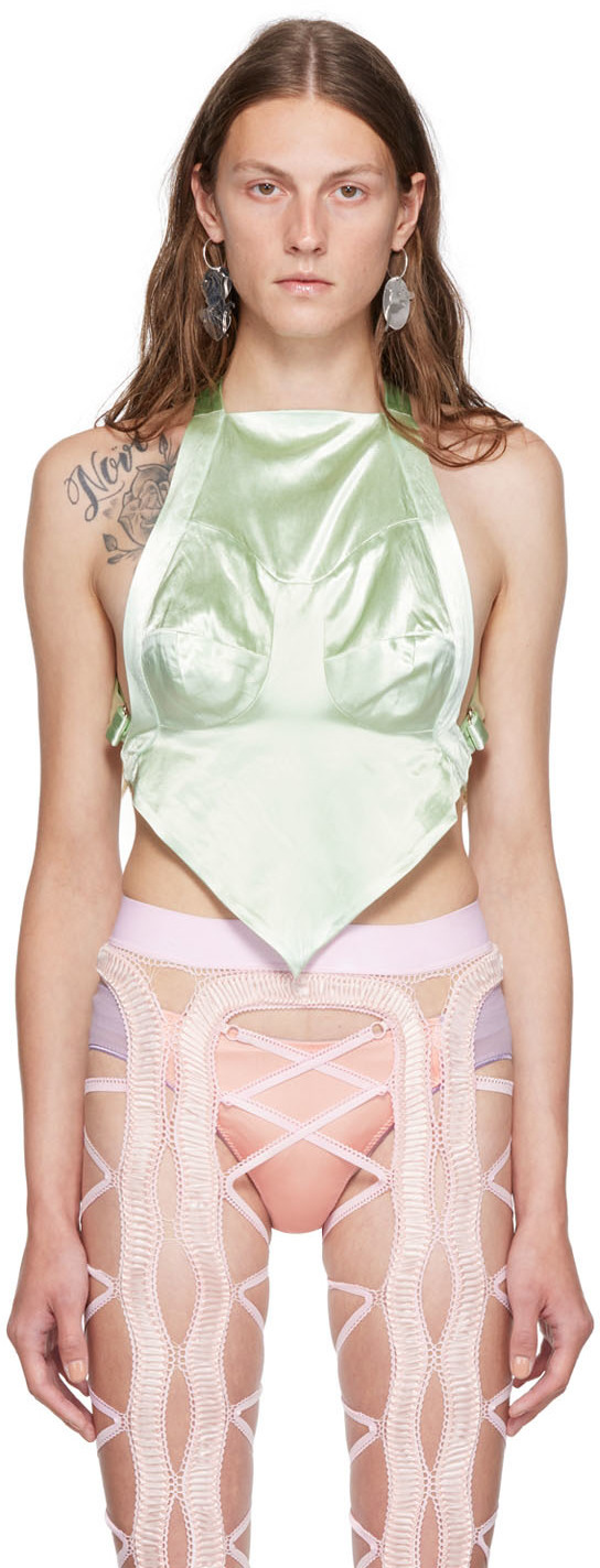 Sinéad O’Dwyer Green Viscose Camisole