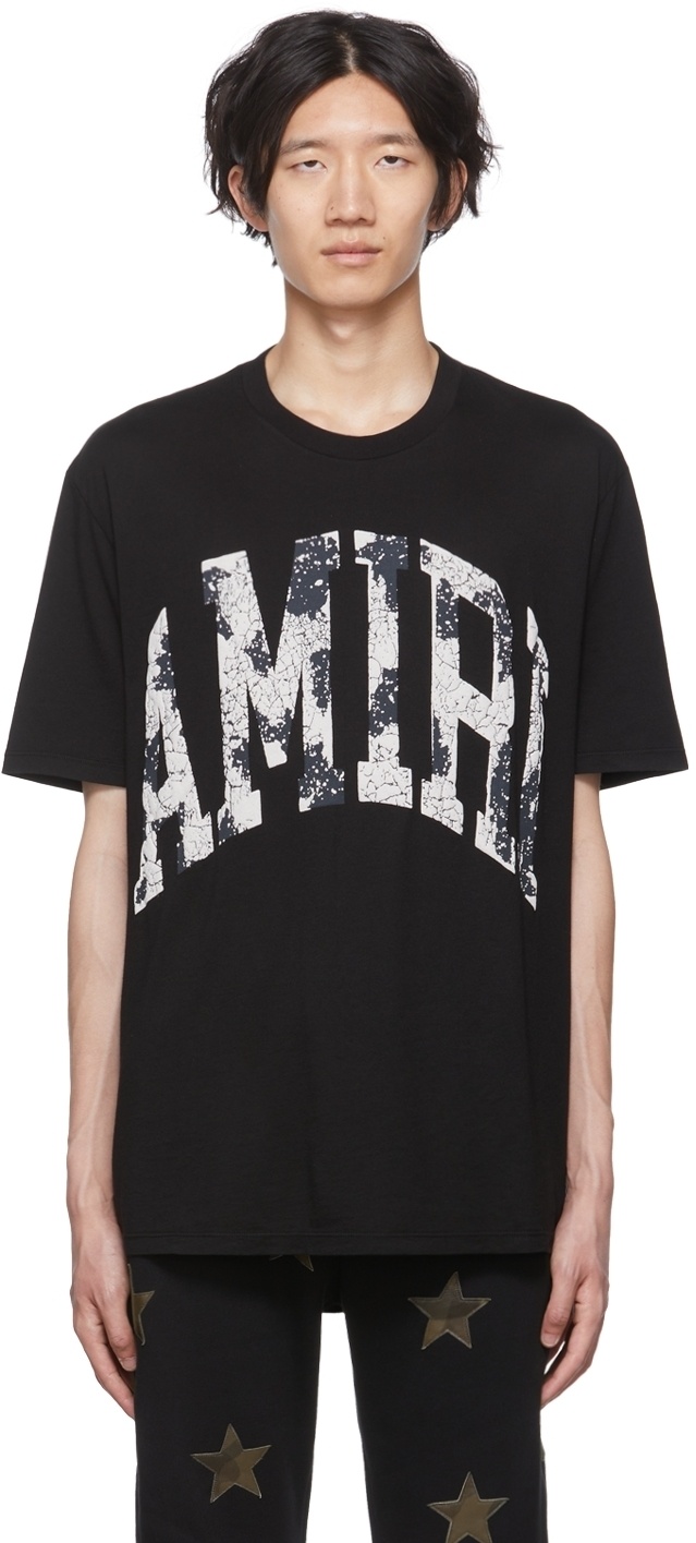 AMIRI Black Collegiate Logo T-Shirt Amiri