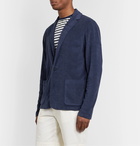 Mr P. - Unstructured Cotton-Terry Blazer - Blue