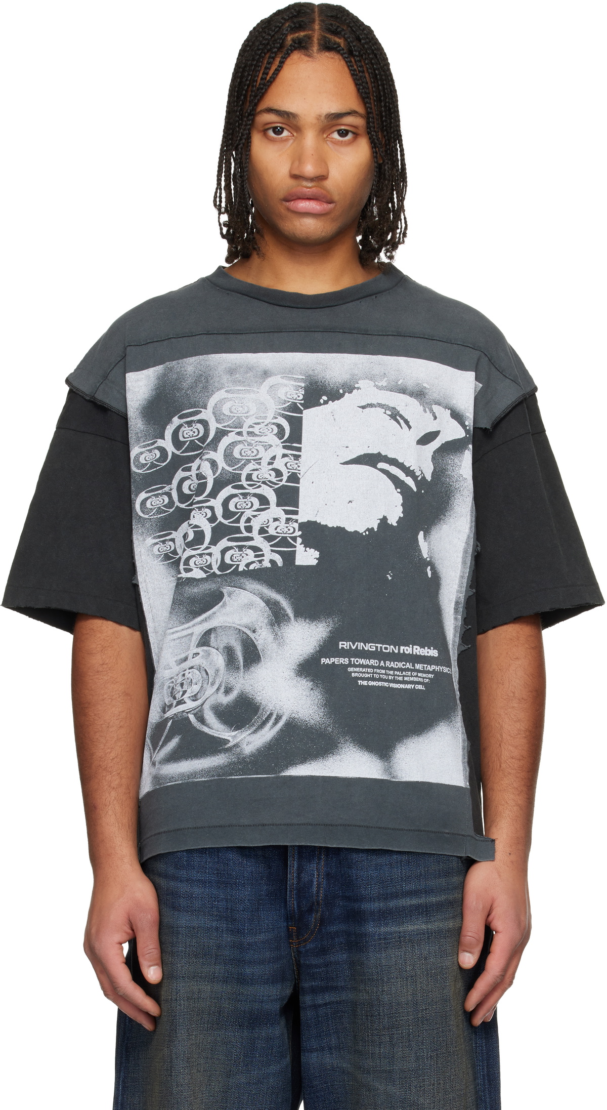 Rivington Roi Rebis Black Meta Quad T-shirt Rivington Roi Rebis