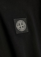 Stone Island Piqué Cotton Polo Shirt Black
