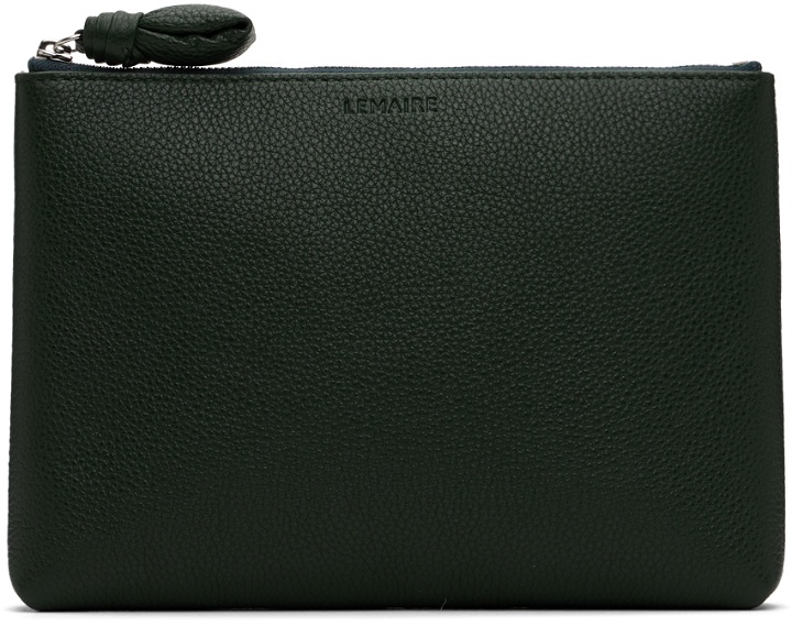 Photo: LEMAIRE Green Embossed Pouch