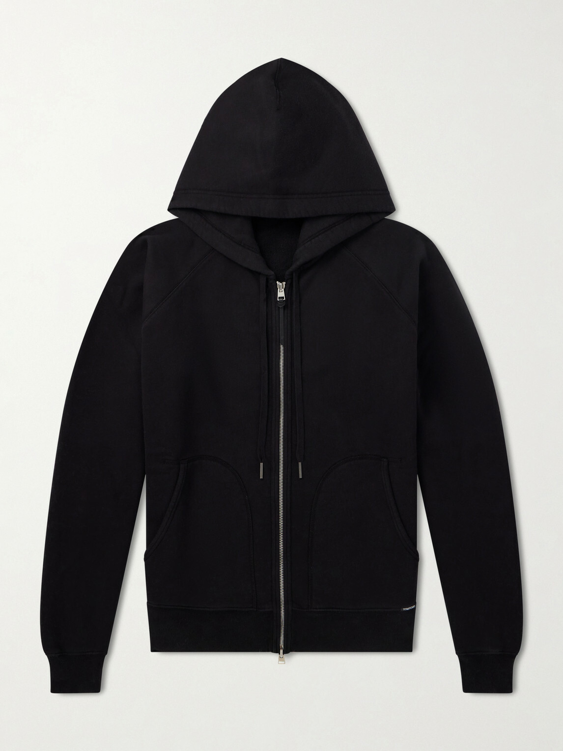 TOM FORD - Slim-Fit Cotton-Jersey Zip-Up Hoodie - Black