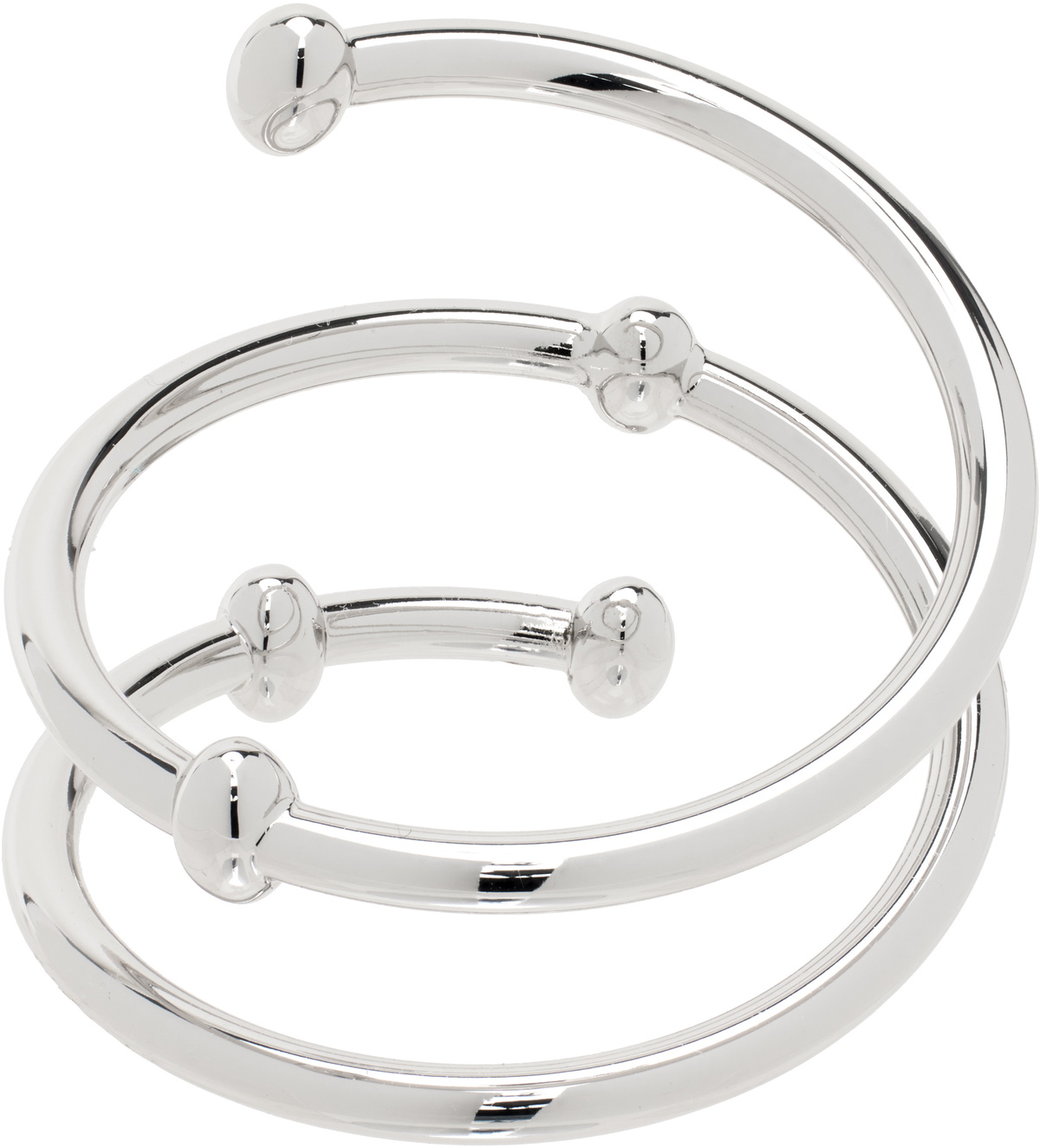 LEMAIRE Silver Croissant Spiral Keychain Lemaire