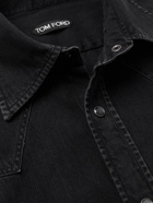 TOM FORD - Slim-Fit Denim Western Shirt - Black
