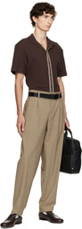 BOSS Brown Leather Loafers