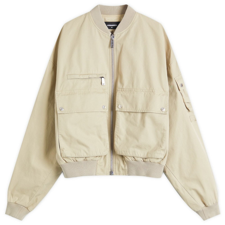 Photo: Dsquared2 Men's Utility Bomber Jacket in Stone