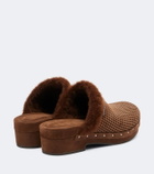 Brunello Cucinelli Monili suede clogs
