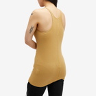 Rick Owens DRKSHDW Women's Racer Back Tank Vest in Mustard