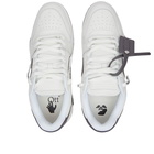 Off-White Men's Out Of Office Calf Leather Sneakers in White/Dark Grey