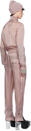Rick Owens Pink Flightsuit Jumpsuit