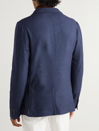 Loro Piana - Unstructured Silk and Cashmere-Blend Blazer - Blue