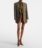 Saint Laurent Ribbed-knit shorts