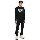 Billionaire Boys Club Black and Silver Glitter Arch Logo Sweatshirt