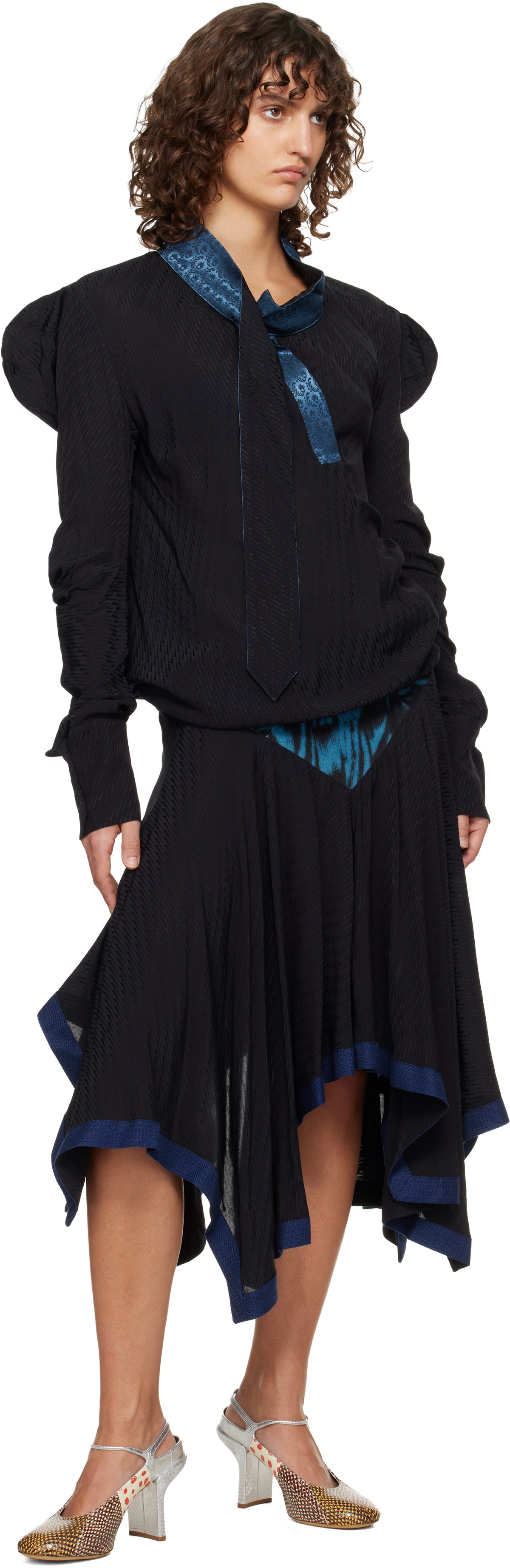 Kiko Kostadinov Black Evelyn Blouse