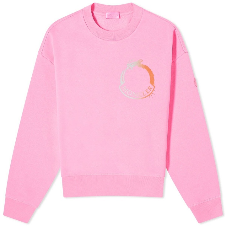 Photo: Moncler Women's CNY Dragon Sweatshirt in Pink