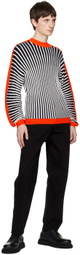 Henrik Vibskov Black & White Mock Neck Sweater