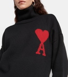 Ami Paris Ami de Cœur wool turtleneck sweater