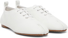 Maison Margiela White Tabi Jazz Lace-Up Derbys
