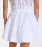 Patou Gathered cotton miniskirt