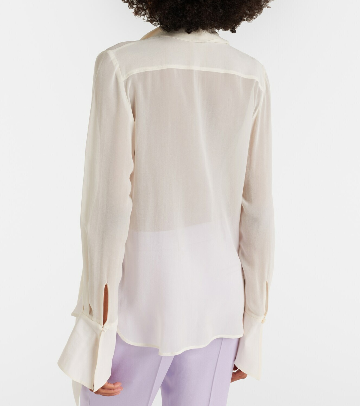 Nina Ricci Scarf-detail silk blouse