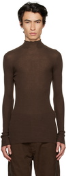 Rick Owens Brown Lupetto Sweater