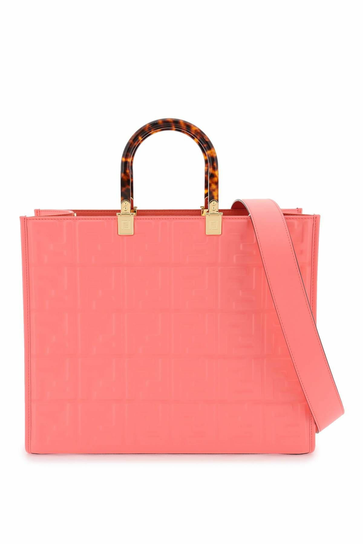 ●FENDI● Medium Sunshine Tote Bag Pink 8BH386ALFYF065R 8BH3 FENDI sunshine medium tote bag Pink Fendi