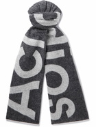 Acne Studios - Reversible Two-Tone Intarsia Wool-Blend Scarf