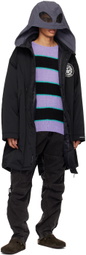 99%IS- Purple & Black 'N' Stripe Sweater