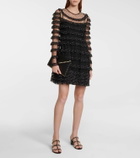 REDValentino Point d'esprit tulle and georgette minidress