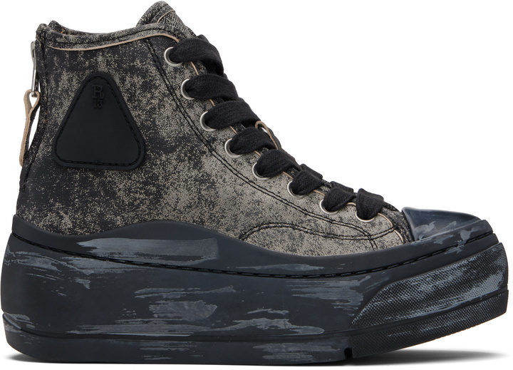 Photo: R13 Gray & Black Kurt High Top Sneakers