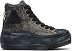 R13 Gray & Black Kurt High Top Sneakers