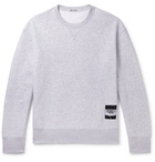 Our Legacy - Base Logo-Appliquéd Mélange Fleece-Back Cotton-Jersey Sweatshirt - Gray