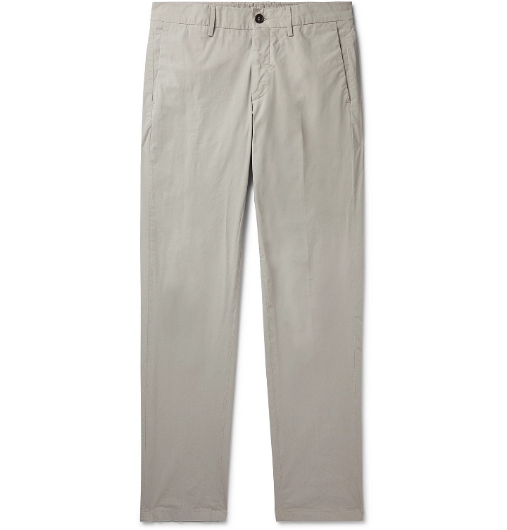 Photo: Dunhill - Slim-Fit Stretch-Cotton Chinos - Gray