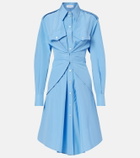 McQueen Cotton-blend taffeta shirt dress