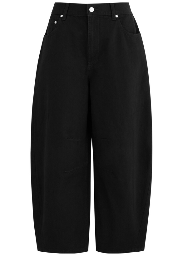 Photo: Helmut Lang Cocoon Cropped Barrel-leg Jeans Black