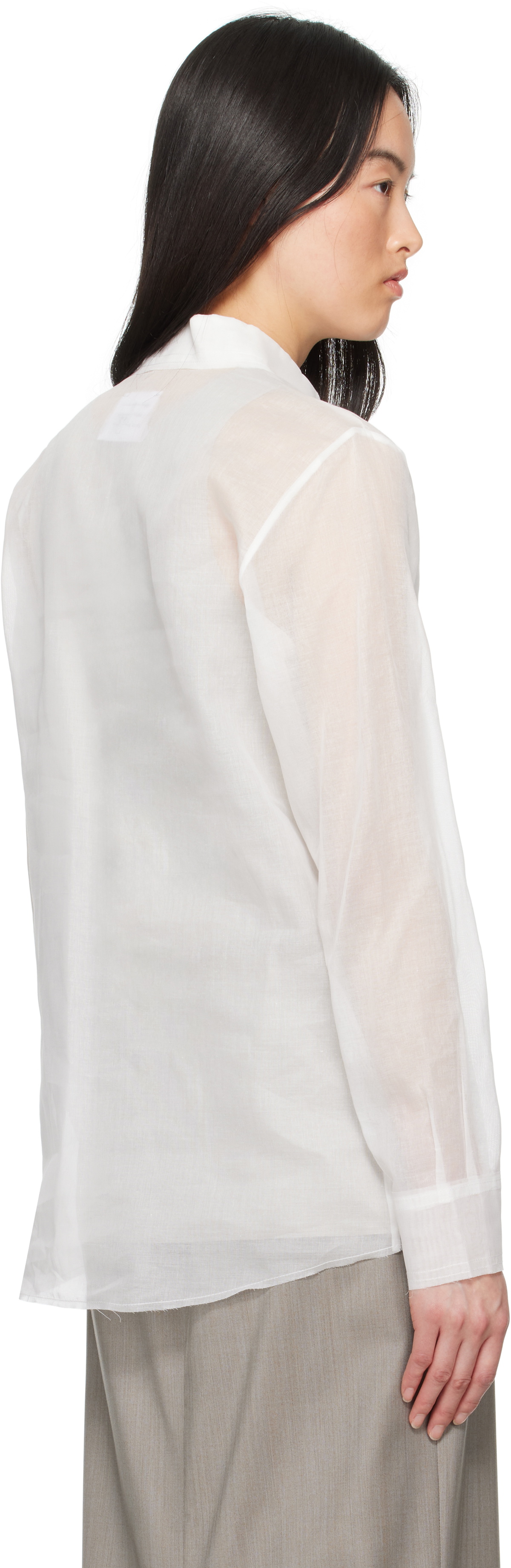 Gabriela Coll Garments White No.197 Taffeta Shirt