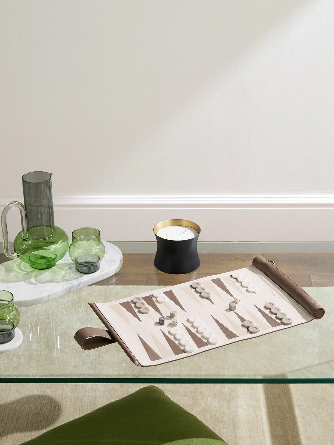 Brunello Cucinelli - Leather and Krion® Backgammon Set