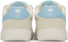 Palm Angels White & Blue Palm Beach University Sneakers