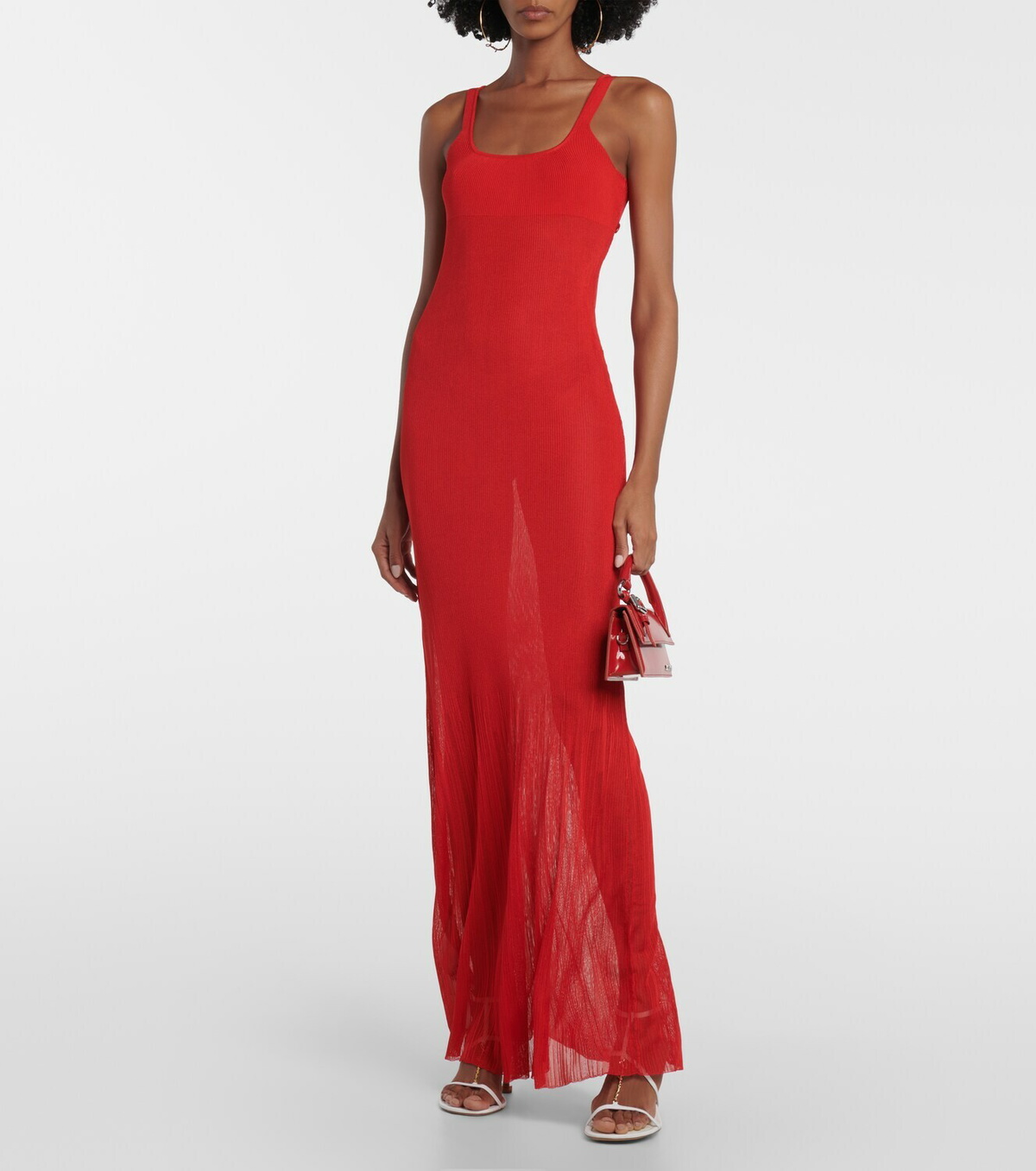 Jacquemus La Robe Maille Oranger maxi dress Jacquemus