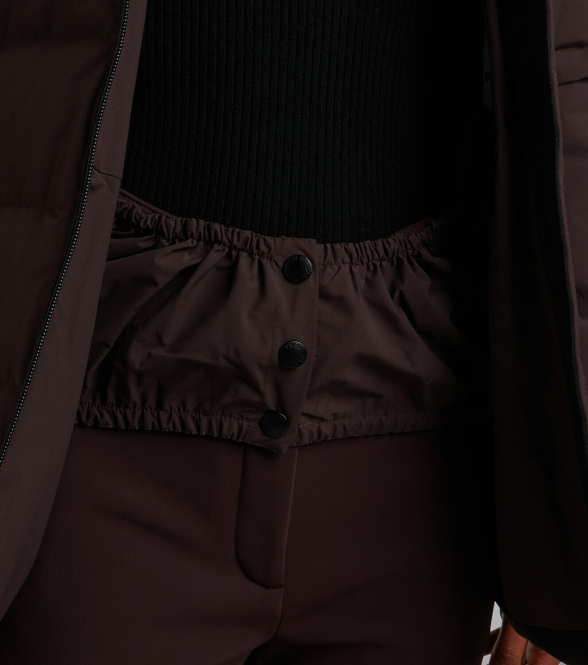 Yves Salomon Belted shearling-trimmed ski jacket