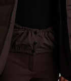 Yves Salomon Belted shearling-trimmed ski jacket