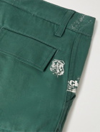 Reese Cooper® - Printed Cotton Cargo Trousers - Green