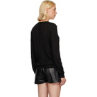 Rick Owens Black Tower Extreme V-Neck Sweater