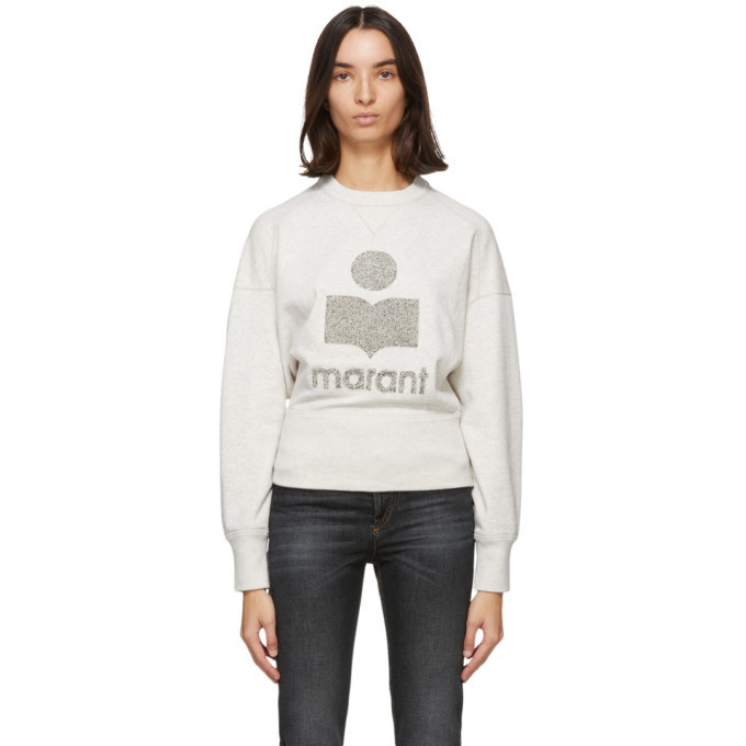 Isabel Marant Etoile Grey and Off-White Sweatshirt Marant