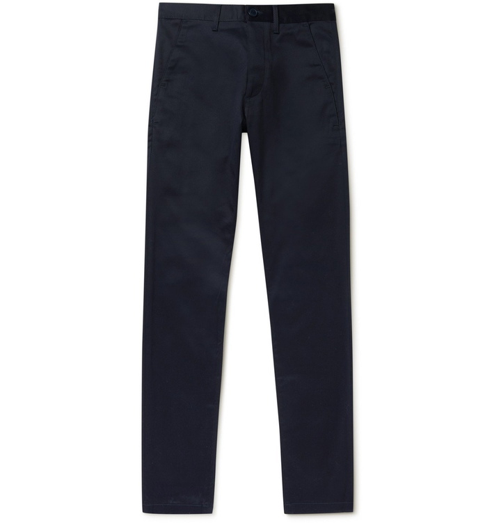 Photo: SAINT LAURENT - Slim-Fit Stretch-Denim Jeans - Blue