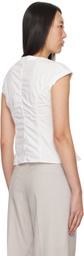 LOW CLASSIC White Cap Sleeve Blouse